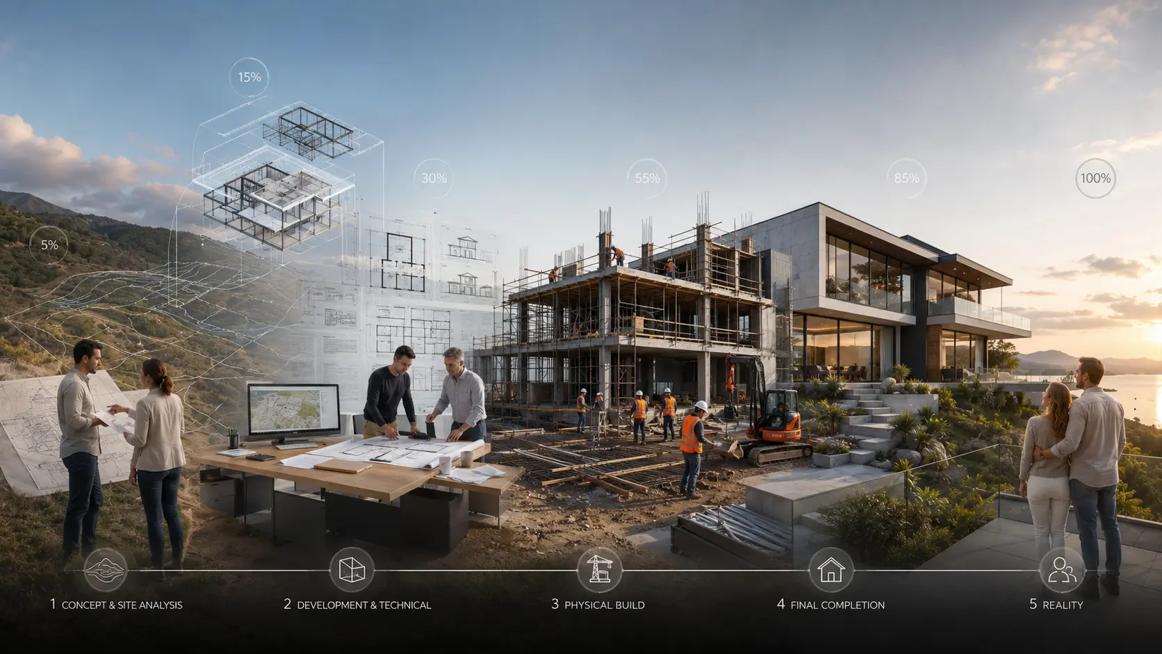 The Ultimate Architecture Guide: How an Architect Brings Your Custom Building from 0% Concept to 100% Reality